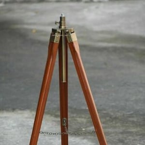 Nautical Tripod Floor Lamp Stand Wood Antique Lamp For Home Decoration