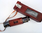 Vintage brass Telescope Hexagonal W. Ottway Leather Wrapped Brass Antique Finish With Box