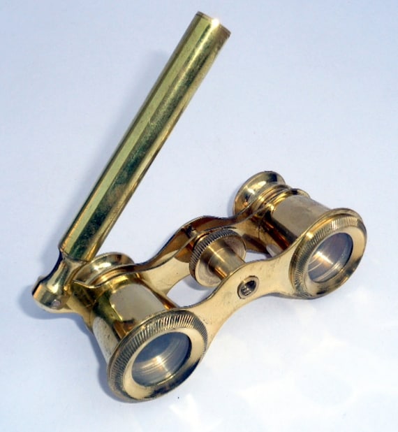 antique brass binoculars