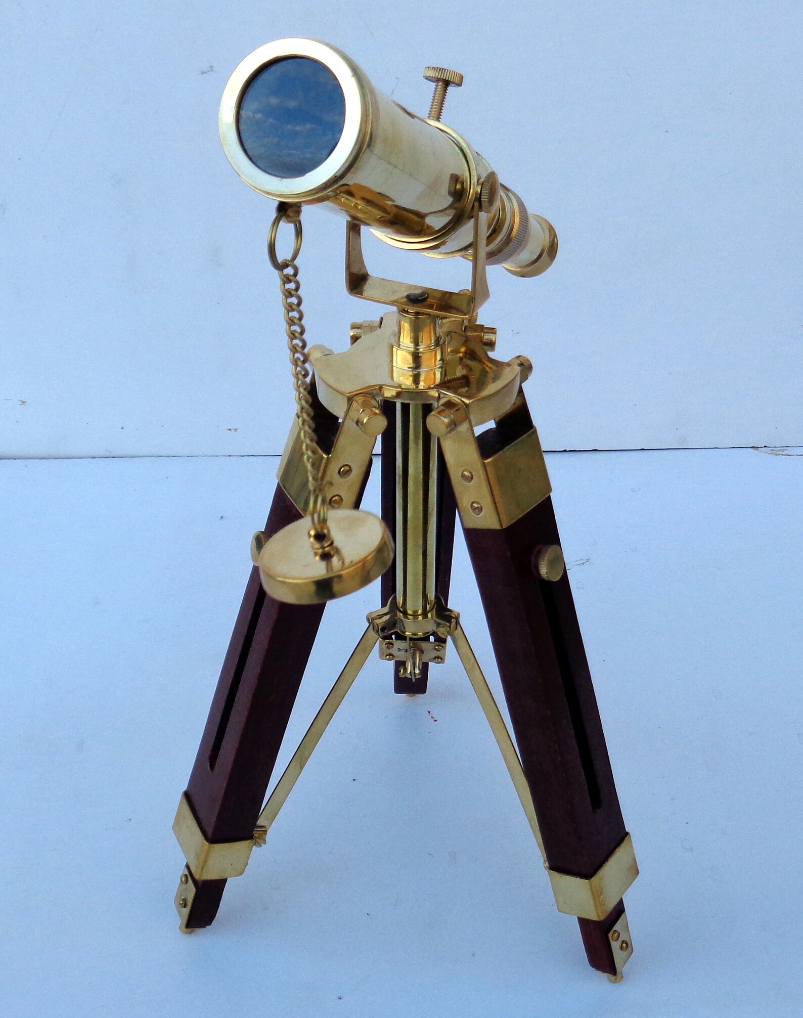 Vintage Brass Maritime Telescope With Stand Nautical Spy Glass Etsy