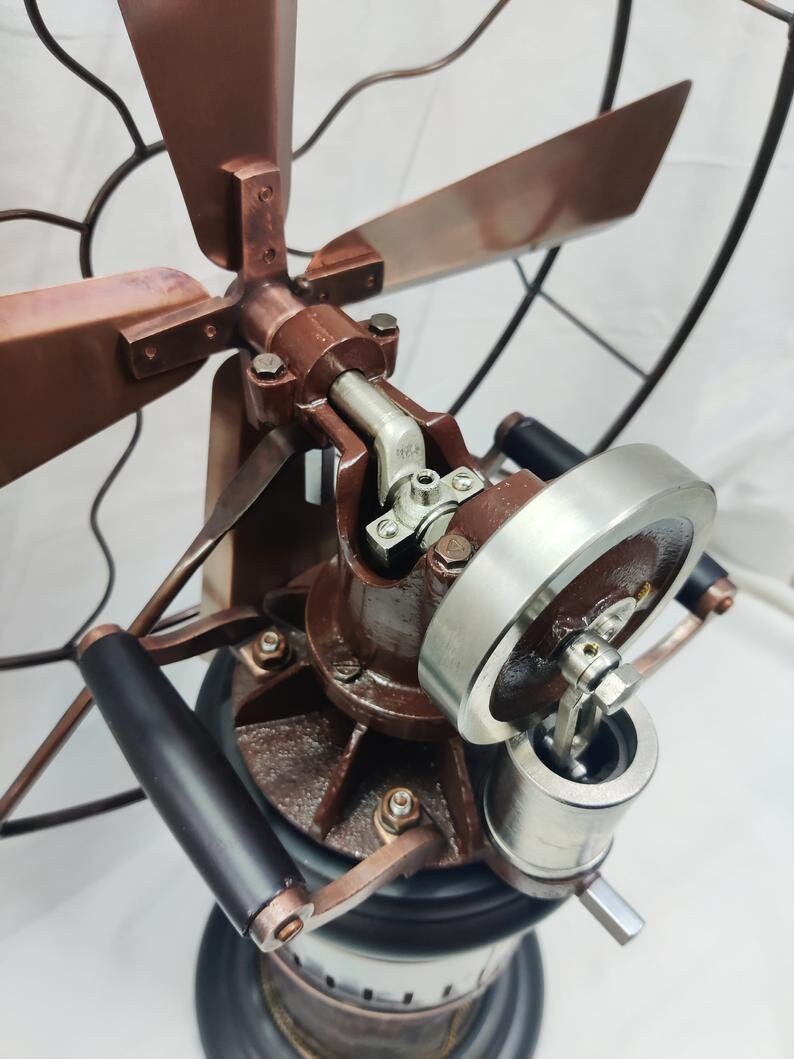 Antique Stirling Engine Powered Air Fan AKA Kerosene Fan Etsy