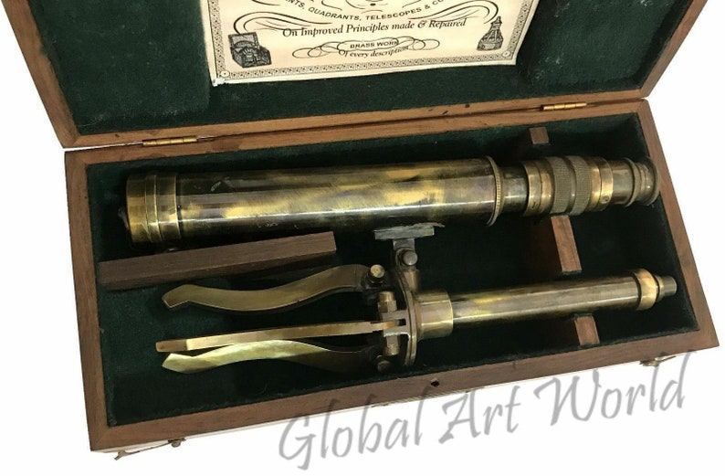 W. Ottway & Co.London 1915 Antique Brass Tripod Telescope With Etsy