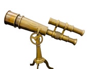 10 39 39 Maritime Antique Brass Table Tripod Spyglass Telescope For Home Office Decor