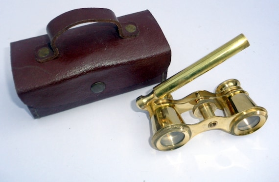 antique brass binoculars