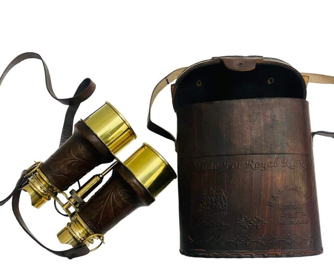 Personalized Brass Binoculars Engraved Case Victorian Etsy