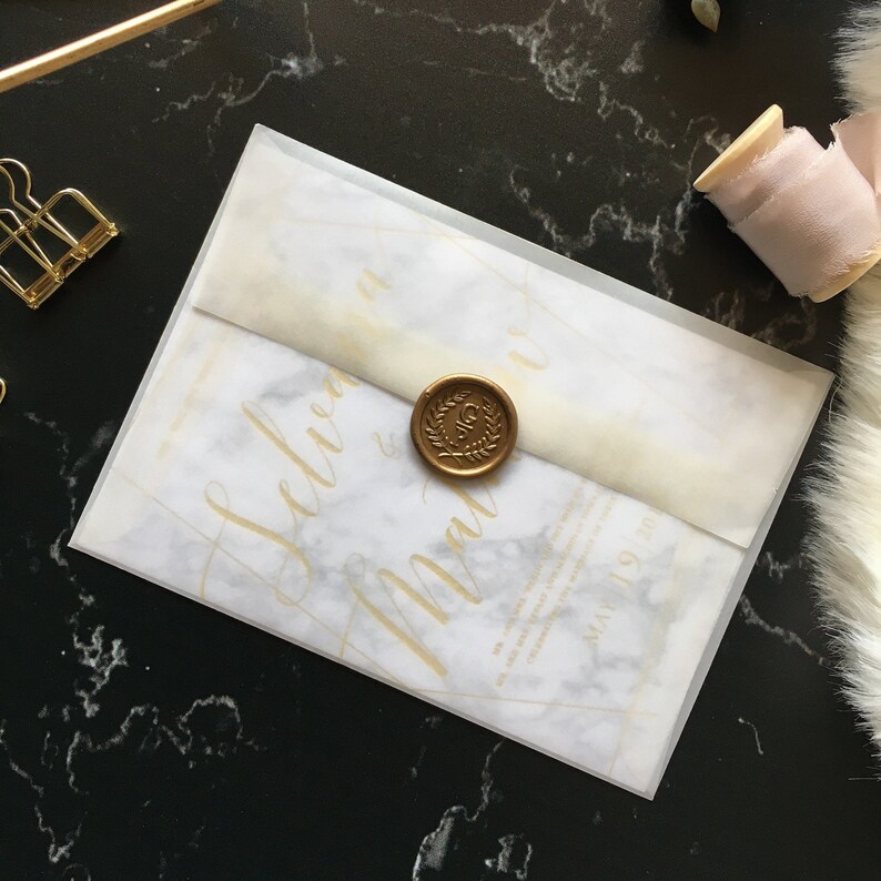 Vellum Envelope Clear Envelope Translucent Envelope A2 A6 Etsy