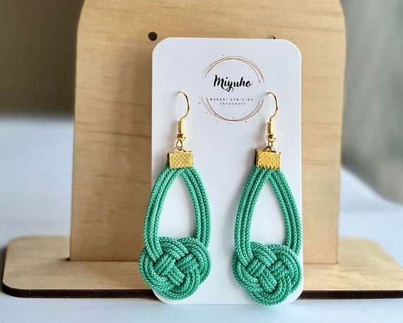 Kumihimo earrings discount