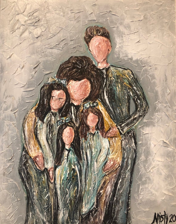 Abstract Family Portraits Etsy
