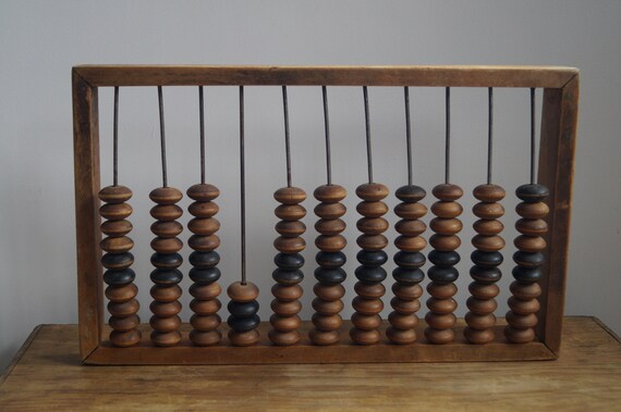 vintage wooden abacus