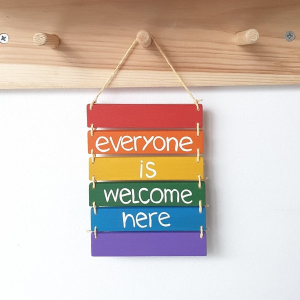 Gay Pride LGBTQ Rainbow Wall Art Decor Home Gift