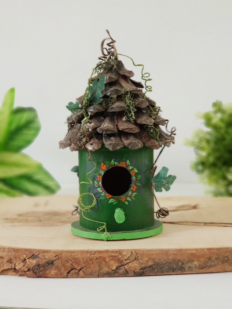 Whimsical Birdhouse Fairy House Gnome House Miniature Etsy