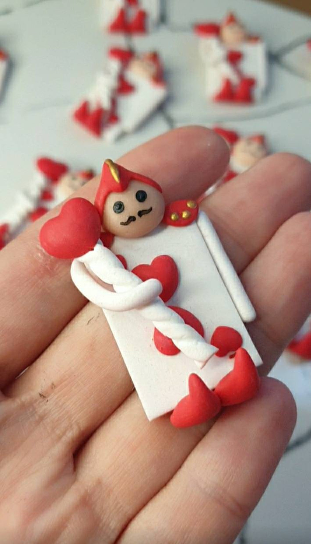 ハートの女王トランプ兵ミニチュアフィギュア、不思議の国のアリス