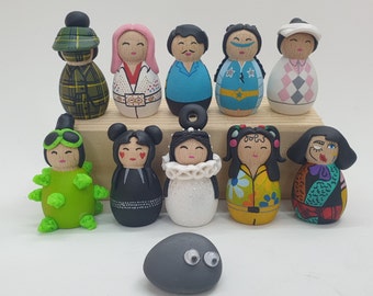 Jobu Tupaki Wooden Peg Doll Set, Everything Everywhere All At Once