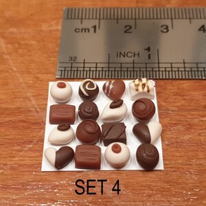 Miniature Chocolate Dollhouse Sweet Food, 1:12 Scale Doll House Mini ...