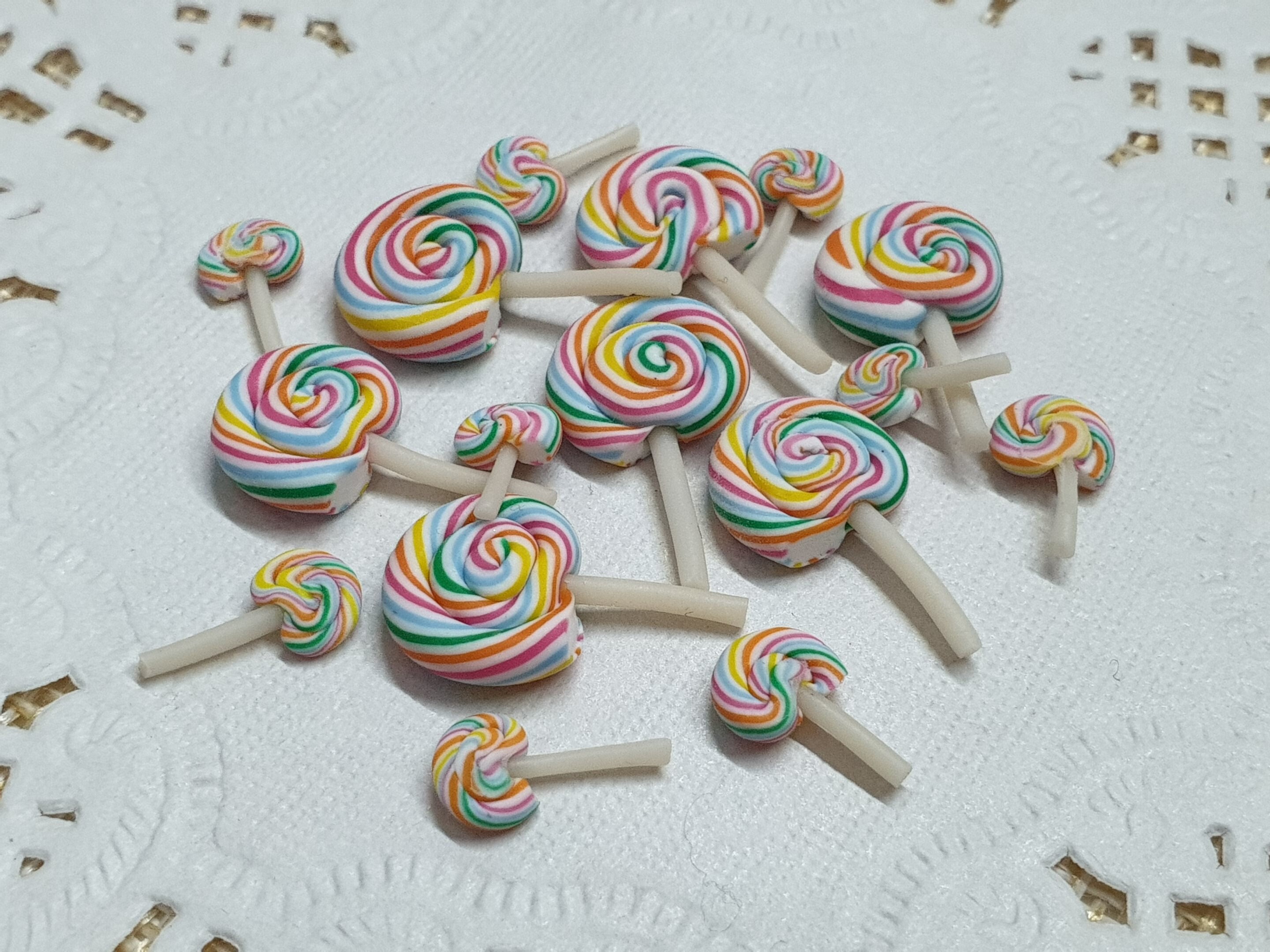Small Objects Candy Miniature Lollipop Candy Dollhouse Accessory Sweet Food, 1 12 & 1 6 ...