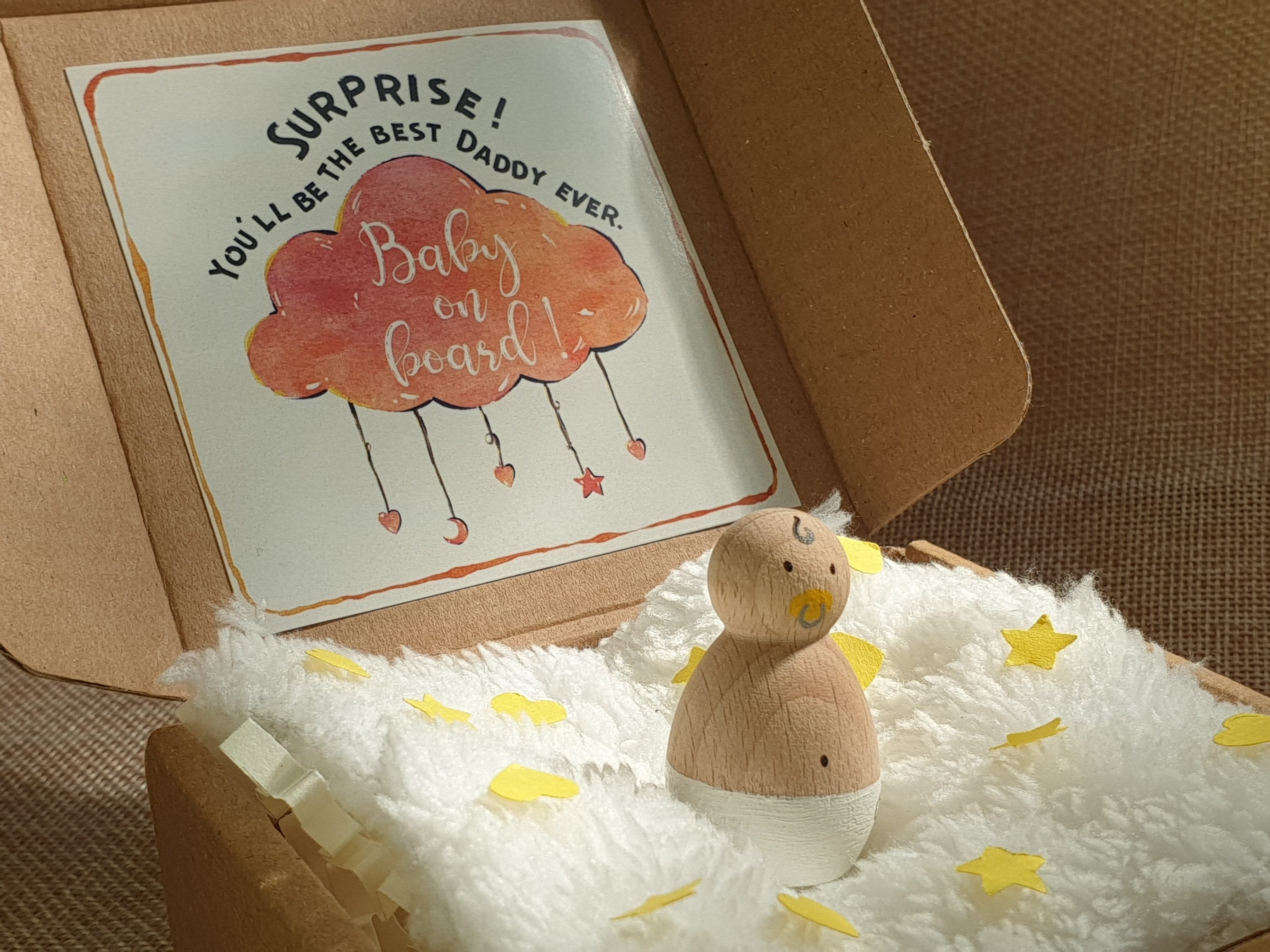 Pregnancy Reveal for Husband, Baby Announcement Box, Unique Custom ...