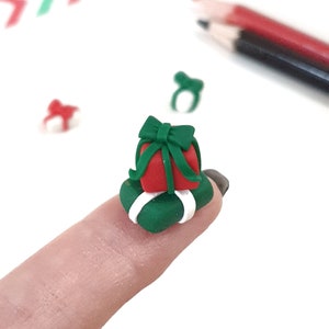 Boîte cadeau miniature, mini cadeaux de Noël pour le décor de maison de poupée, accessoire de bricolage de Noël à léchelle 1:12 Gift Box Double 1p