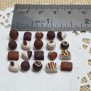 Miniature Chocolate Dollhouse Sweet Food, 1:12 Scale Doll House Mini ...