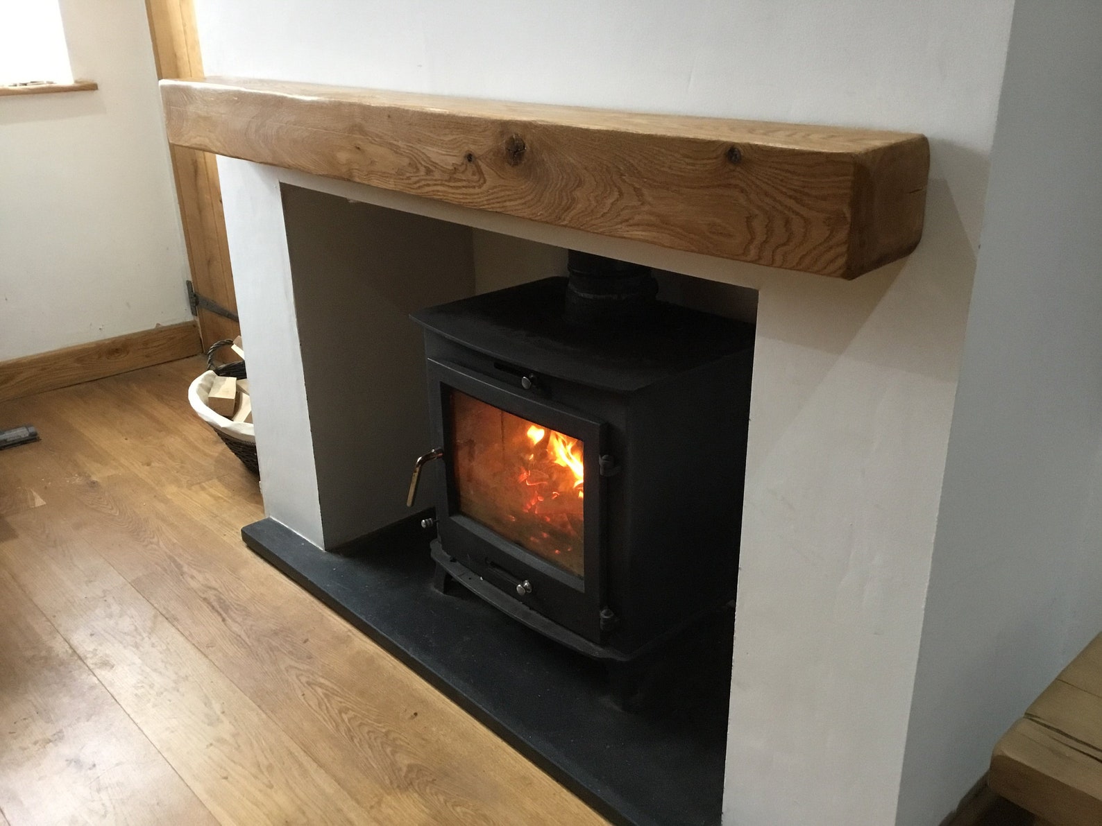 8 x 4 inches lightweight hollow oak beam/mantle Etsy