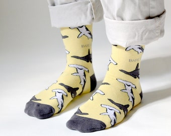 Shark Socks UK Size 5-11 Stocking Filler Gift Novelty Adults Animals Silly 