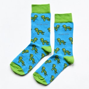 Save the Turtles Bamboo Socks