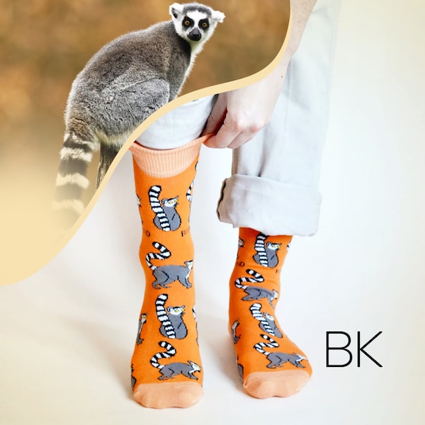 Save the Lemurs Bamboo Socks