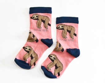 Save the Sloths Bamboo Socks for Kids