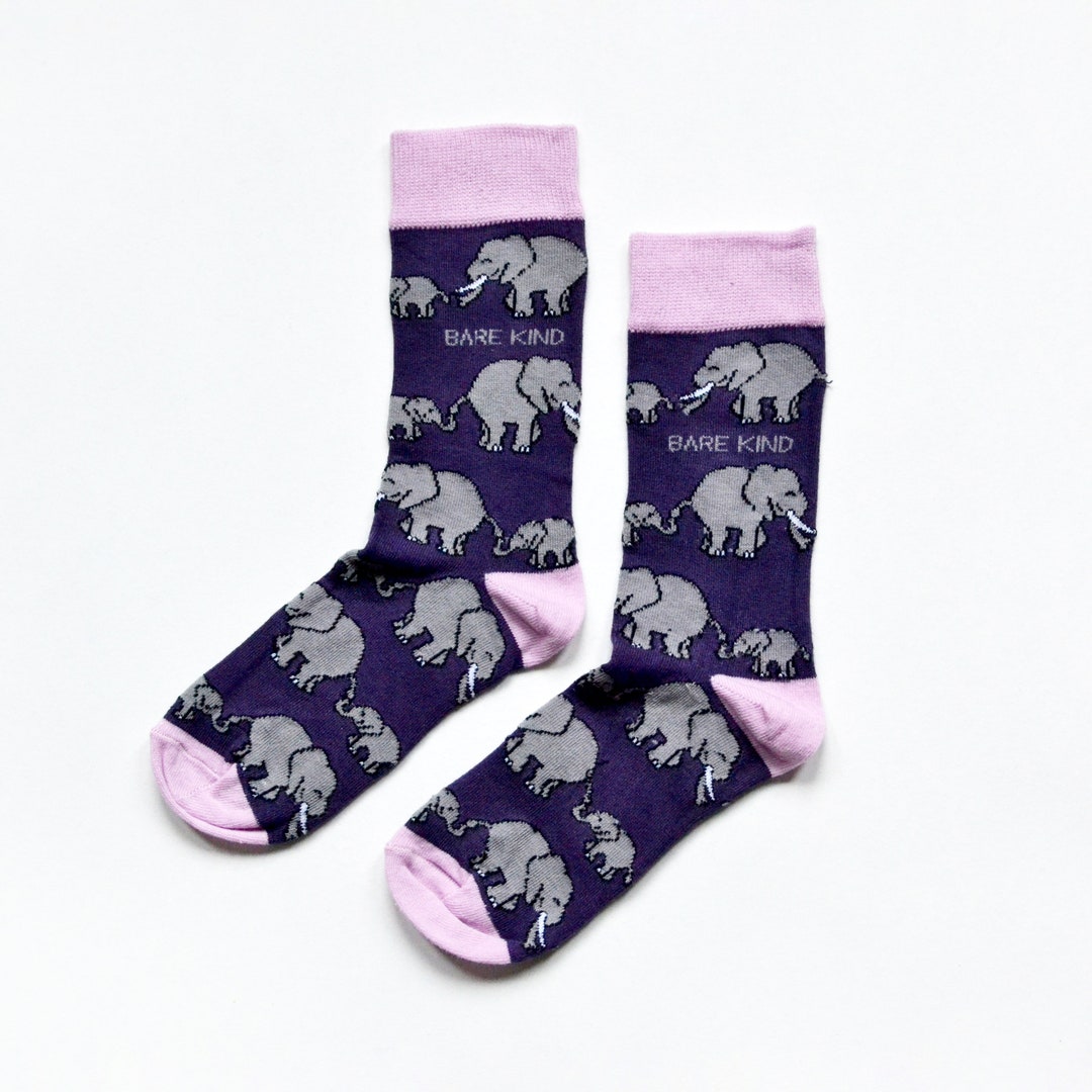 Save the Elephants Bamboo Socks Etsy