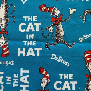 The Cat in the Hat  Dr. Seuss for Robert Kaufman pattern #10796.