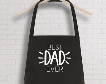 Best dad ever apron / Chef Dad / BBQ apron for daddy / Dad Birthday gift / Dad gift / Father's Day gift / Gift for him