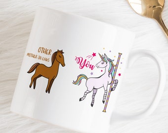 Mother-in-law mug / Funny Gift For  Mother-in-law / Horse and unicorn / Mother's Day gift