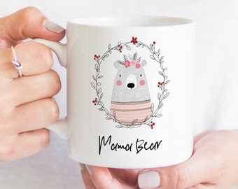 Cute Mama bear mug / Mother's Day gift for mum / Gift for mummy for Christmas / New mother gift / Mum birthday / Mother and baby bear