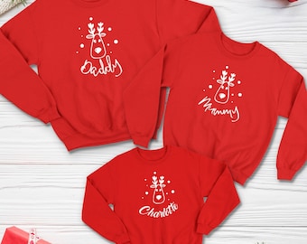 Reindeer Matching Family kersttruiset / kerstsweater