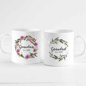 Personalised mug Grandma and grandad / Christmas gift for grandparents / Granny, Nanny gift / Pregnancy announcement / Mother's Day gift
