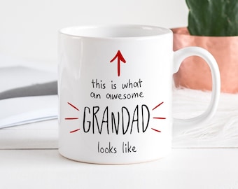 mug-tastic This is What an Awesome Dad Looks Like - Taza De Café De Cerámica