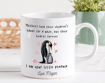 Personalised mug for mum / Mother and daughter or son / Mother's Day, Christmas Gift with your note / Mummy, new mum gift / First 1st