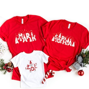 Personalised cute gnome Christmas family t-shirts / Gift for him or her / Outfit with gnomes / Nordic style SCANDINAVIAN gonk design