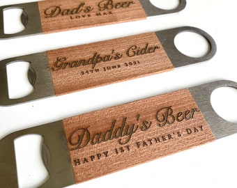 Gift for Dad Gift Gift for Grandpa Bottle Opener Photography, Custom Father/'s Day Custom Gift for mom personalized Photo