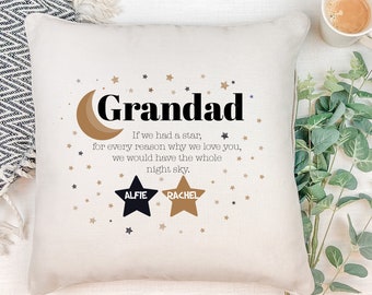 Personalised this grandad belongs to cushion with grandchildren names/Cute Fathers Day Gift for grandpa/New grandad gift Personalised this grandad belongs to cushion with grandchildren names/Cute Fathers Day Gift for grandpa/New grandad gift
