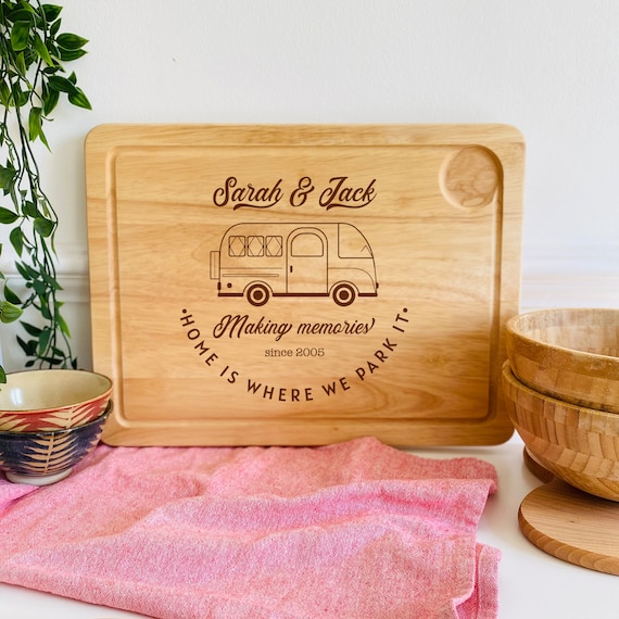 Personalised Laser Engraved Campervan Wooden Chopping Board / Motorhome  Meat Board / Christmas Gift / New Caravan Couple Accessories Camping - Etsy  Denmark