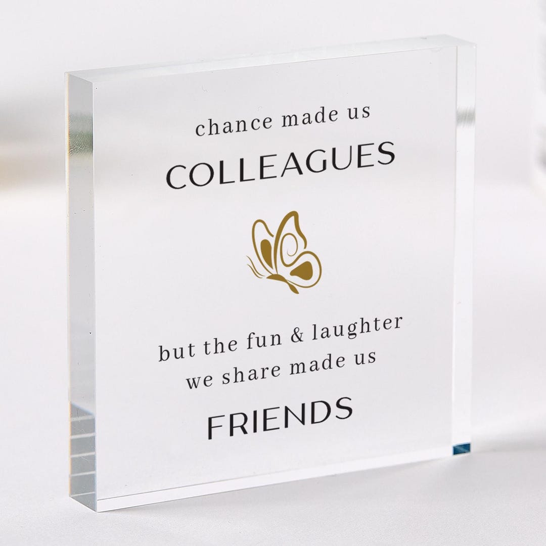 Regalos Para Compañeras De Trabajo Para Mujeres, Regalos De Jubilación, Regalos De Despedida, Placa Acrílica De Corazón, Recuerdo De Compañeras De Trabajo, Regalo Para Mujeres, Mejor Amiga, Chance