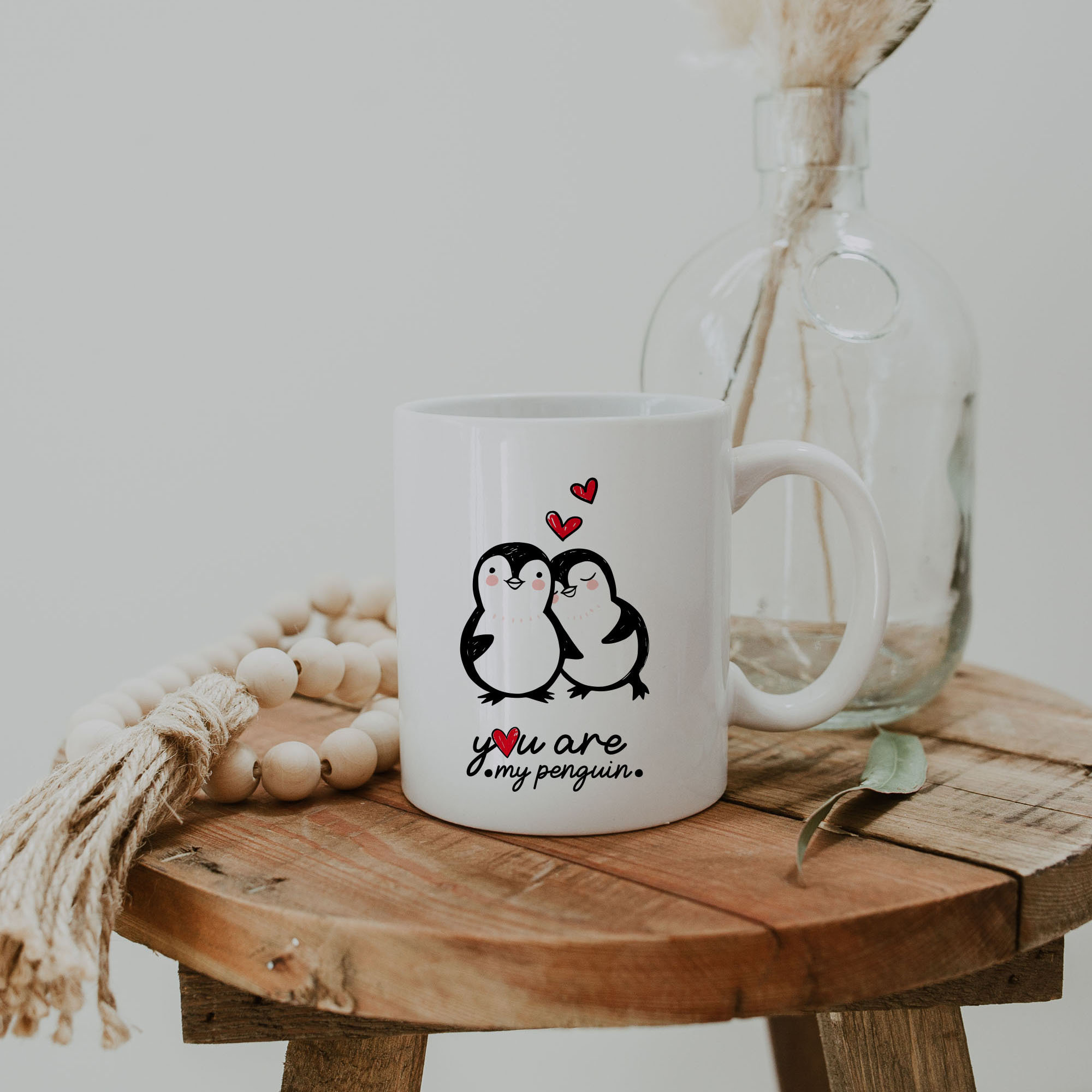 Positieve Pinguïn Valentijnsdag Cadeau Voor Hem En Haar Perfect Voor Koppels En Huwelijksverjaardagen