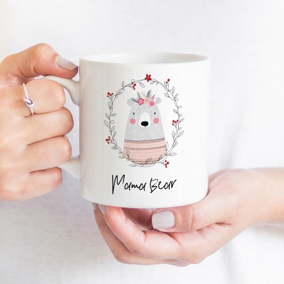 Cute Mama bear mug Mother's Day gift for mum Gift for mummy for  Christmas New mother gift Mum birthday Mother and baby bear
