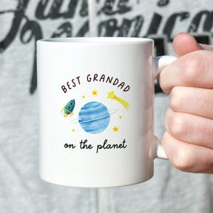 Mug Gift for Grandad Best Grandad on the Planet Gift Father’s Day Birthday Christmas Keepsake Funny Coffee Cup