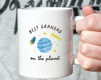 Mug Gift for Grandad Best Grandad on the Planet Gift Father’s Day Birthday Christmas Keepsake Funny Coffee Cup