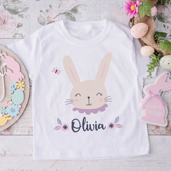 Bambini Ragazzi Ragazze Personalizzato le tue foto Uovo di Pasqua pulcini T-shirt Maglietta per bambini 