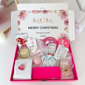 Personalised Mini Pamper Spa Set / Relaxation Letterbox Gift for Mum / Mother’s Day Christmas Birthday Hamper Hug in a Box Self-Care Package