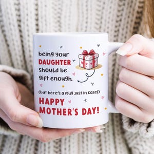 Funny Mum Mug Mother&#39;s Day Gift from Daughter Son Unique Coffee Cup Birthday Present for Mummy Cute Keepsake Mum Appreciation Gift