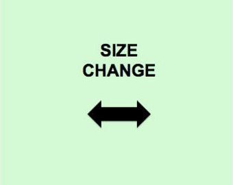 T-shirt size change