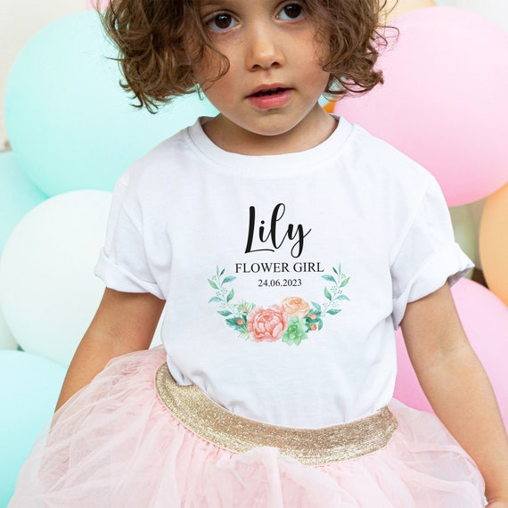Flower girl t shirt sale